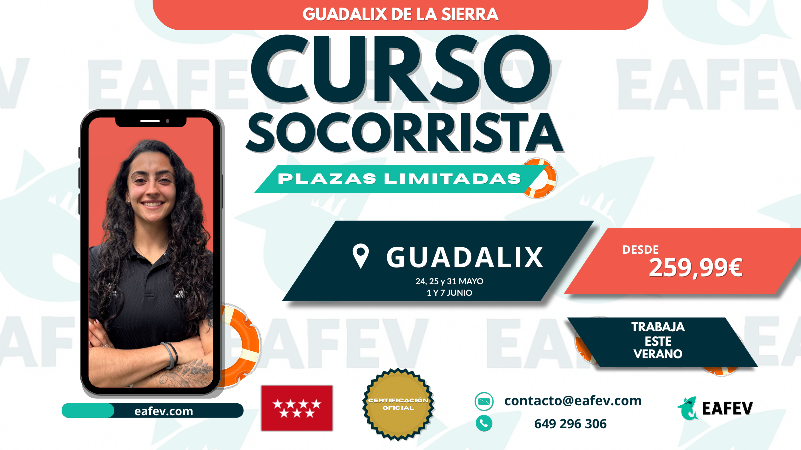 Curso Socorrista en Complejo Deportivo Virgen del Espinar en Guadalix de la Sierra