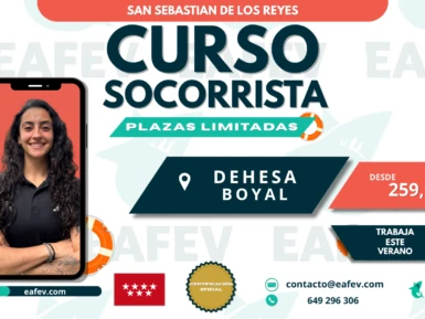 Curso Socorrista en Polideportivo Municipal Dehesa Boyal San Sebastián de los Reyes