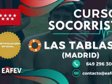 Curso Socorrista en Las Tablas (Madrid) - Puente de Mayo 2026